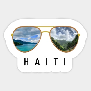 Haiti  Sunglasess Sticker